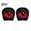 Skin-friendly Car Accessory 2 Pcs Red Demon Eye Headrest Covers Universal Washable Cover Pillow Cases Breathable Decor for Vehicle Interior