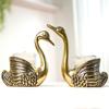 Metal Pair of Swans for Good Luck and Love|Candle Holder for Home Decor Tabletop Living Room