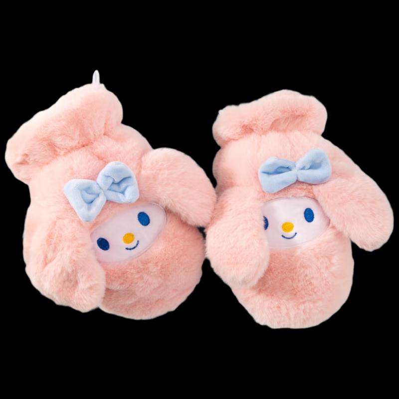 Women s Plush Full-Finger Gloves