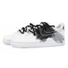 Nike Air Force 1 Low top Skateboard Shoes Unisex Black White Gray (Unisex) Skateboard Shoes