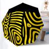 1pc Zebra Stripes Automatic Folding Umbrella with 8-Rib Windproof Design, Portable Foldable Sunshade Umbrella For Halloween 063