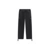 Li-Ning Skateboard Series Letter Print Straight-Leg Fleece Knit Casual Pants Men Bottoms Black AKXT697-2