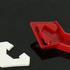2Pcs/Set Mini Handmade Tools Scraper Practical Floor Cleaner Tile Cleaner Surface Glue Residual Shovel(Red)