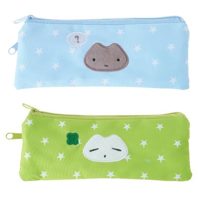 Star Pattern Pencil Case Double Layered Pen Pouches 2 Compartment Pencil Organizers Bag for Student Boy Girl School