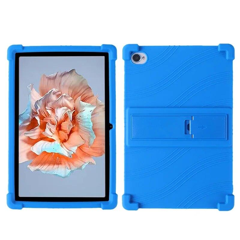 4 Thicken Cornors Soft Silicon Cover with Kickstand For Blackview Tab 15 Pro Case 10.5" Tablet PC Shockproof Protector Funda