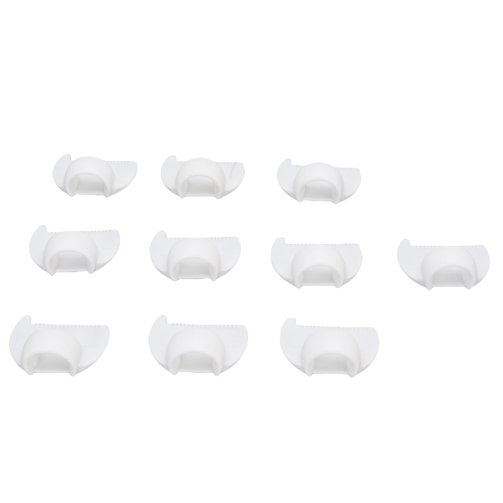 

10Pcs Edge Stitch Lock Sewing Gauge Mini Finger Ruler Seam Needle Measuring Tool Quilting Stitching Aids 2mm White