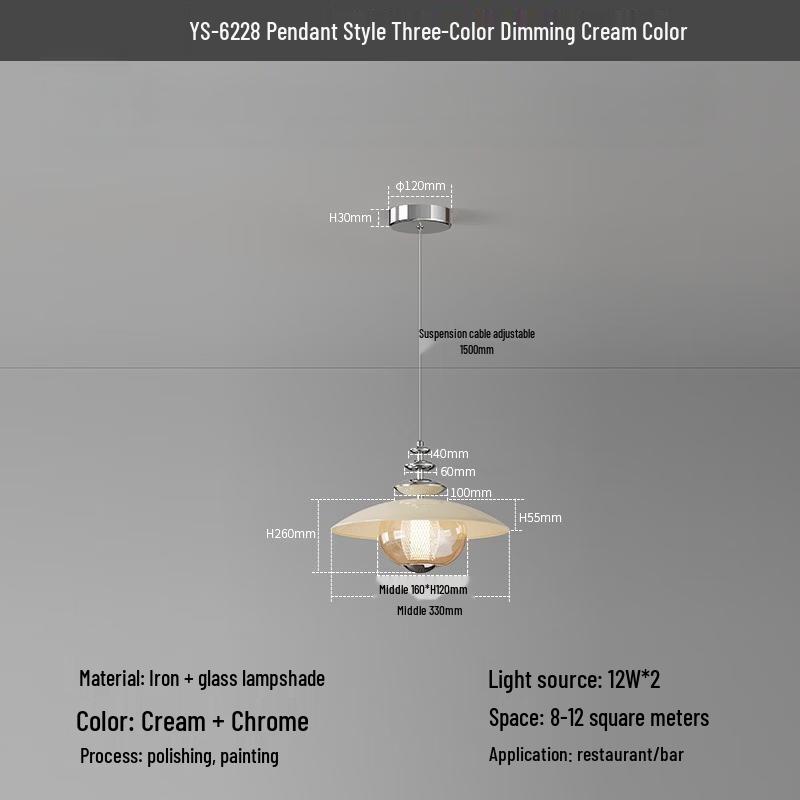 oeny French Cream Style Dining Room Pendant Light