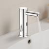 Touchless Bathroom Sink Faucet, Automatic Motion Sensor Restroom Toilet Faucet, Hands Free Adjustable Cold Hot Single Handle Water Mixer Battery