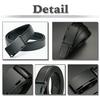 [White Fang] Automatic Buckle Belt, Genuine Leather, Business Casual, Stylish, Cool, Simple, Men's BTA409 (Black)