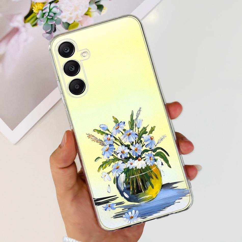 For Samsung Galaxy A25 Case Samsung A25 5G SM-A256B 2023 Elegant Printing Soft Silicone TPU Slim Phone Back Cover