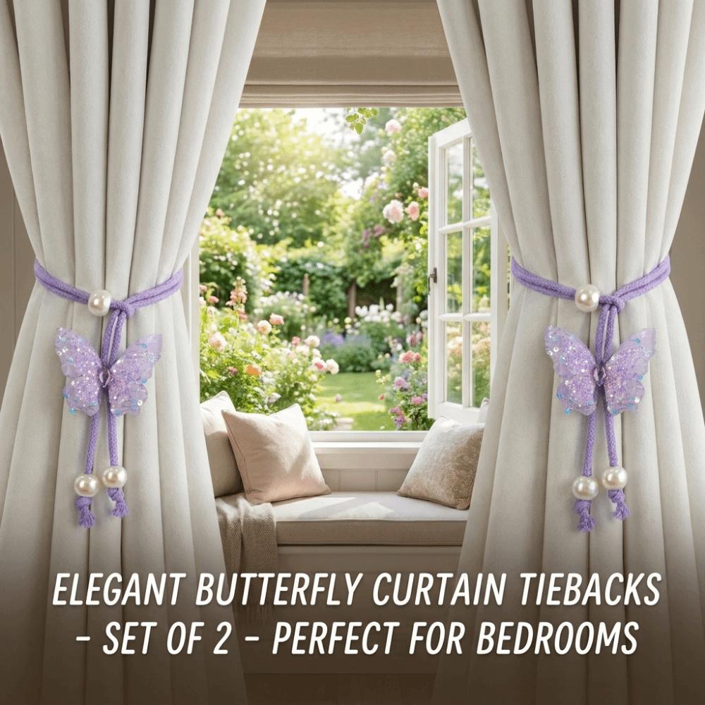Handmade Creative Curtain Straps Adjustable Curtain Holders Window Treatment