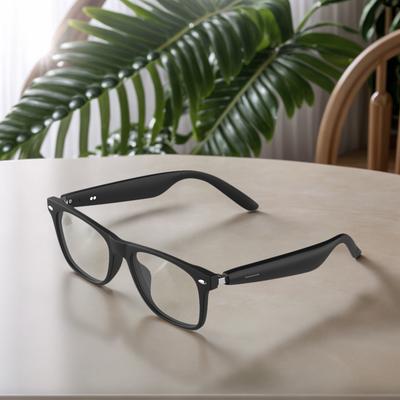 AI Intelligent Translation Glasses Smart Glasses Built-in Microphone Speakers Music Headphones Glasses Anti Glare for Men Women