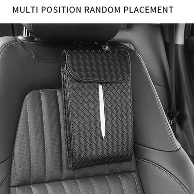 Tissue Box For Car Artificial Leather Napkin Holder Tissue Box Removable Strap Design Soft Tissue Organization Box For Caravan