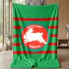 South Sydney RabbitPrinted Flannel Blanket Cozy Skin-Friendly Warm Throw for Couch Bed Indoor Daily Use