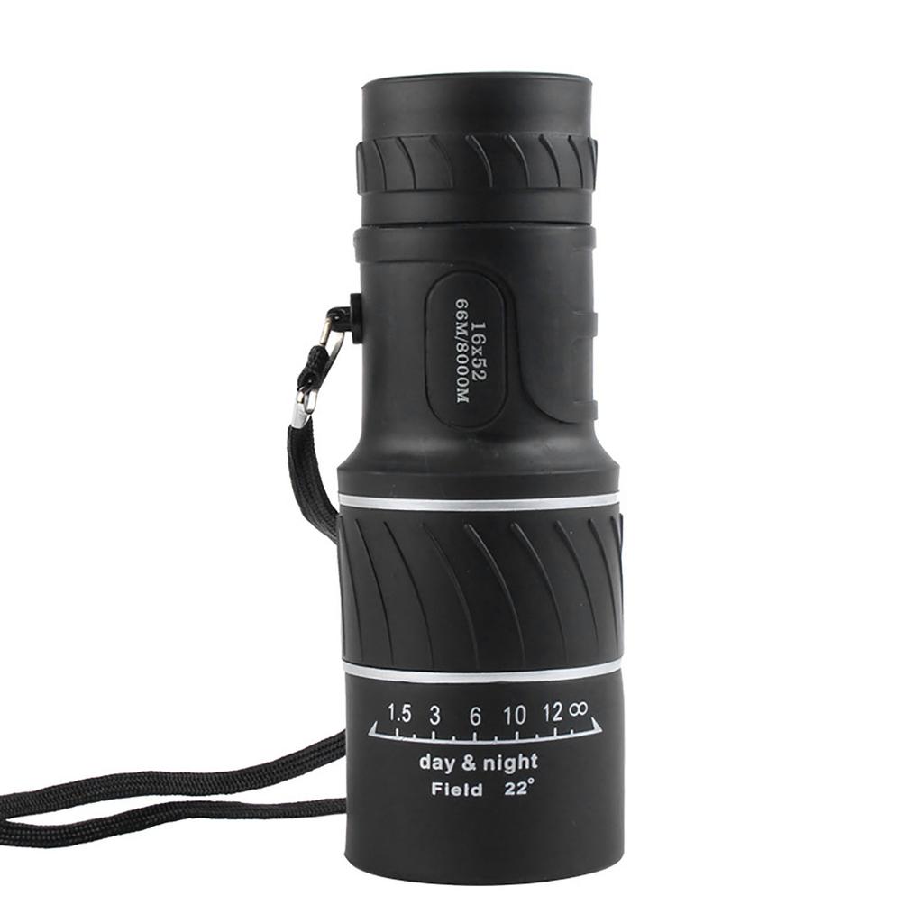 16X52 Monocular Telescope Strong Light Transmission Clear Imaging HD Portable High Powered