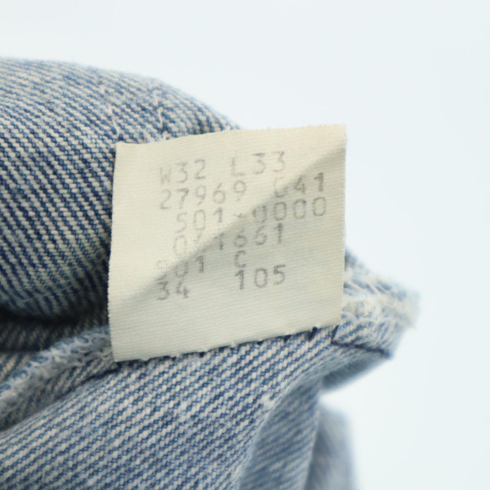 Levi's 80s 501 Vintage Straight Denim Pants W32 Jeans Button Fly Men's Used