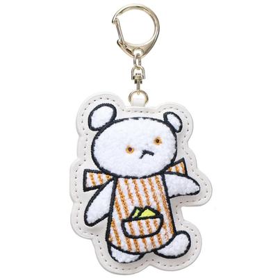 Marimo Craft Little Bear Picture Book Sagara Embroidery Keychain, Little Bear, Polar Bear Character Merchandise, Key Ring, Bag Charm, Fluffy, Cute,