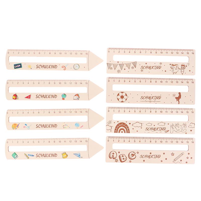 Wooden Size Children'S Learning Ruler For Back To School Season Children'S Commendation Gift For Back To School Season
