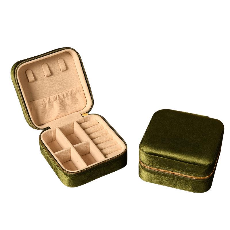 INS Round Mini Travel Jewelry Gift Box: Compact Ring Storage Case
