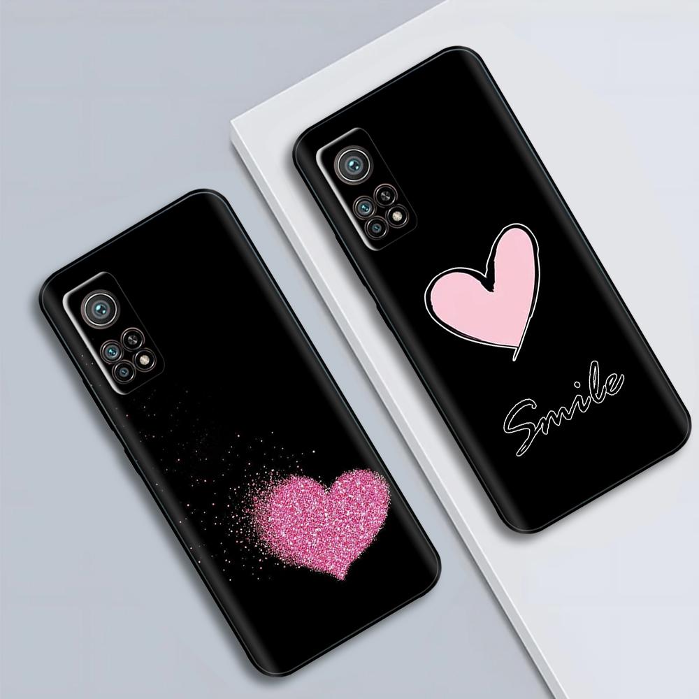 Etui na telefon Xiaomi Mi 10T Etui Butterfly Heart Miękkie etui z płynnego silikonu dla Xiaomi Mi 10T Pro Mi10T Pokrowiec dla Xiaomi 10T Pro