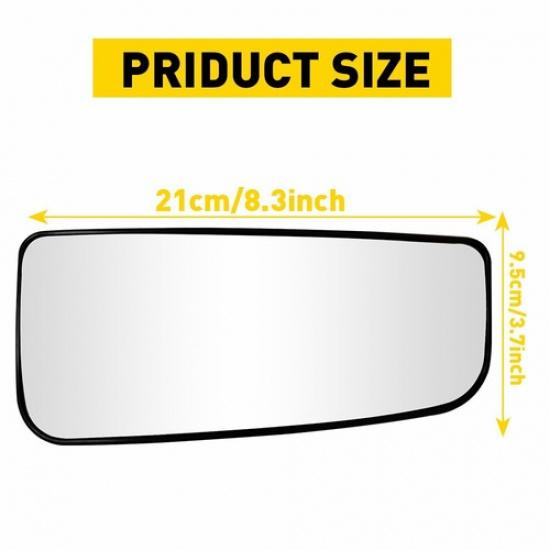Passenger Side Tow Mirror Glass Lower Heated For 17-22 Ford F250 F350 Super Duty