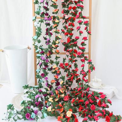 2 Stück Rosenranken Künstliche Rosenranken Kunstblumenranken