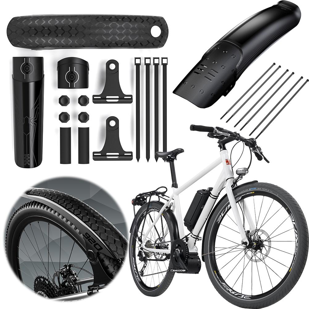 Bicycle Front Rear Mud Guard Lightweight Bike Front Rear Mudguard Bike Hard Shell Mudguard for MTB Mountain Bike Road Bike