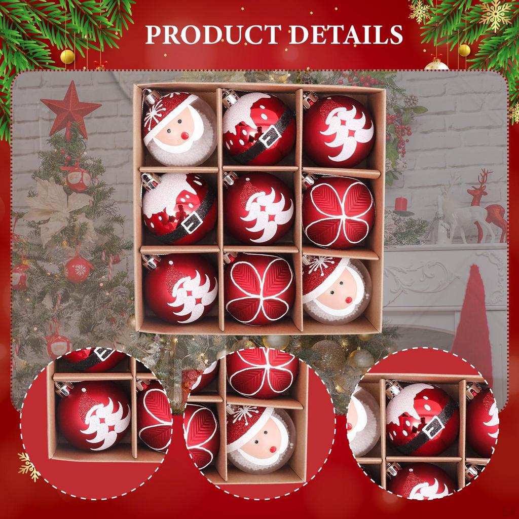 Christmas Tree Hanging Ornaments Charm Pendants Reusable Ornament Decorations for Cafe