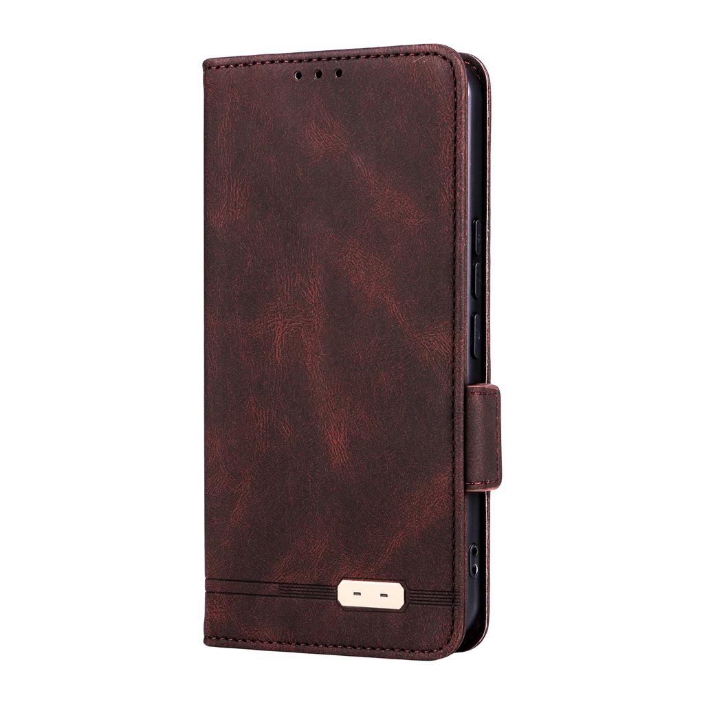 For Honor 400 Pro 5G (Global) Case Leather Wallet Flip Phone Cover with Hardware Decor