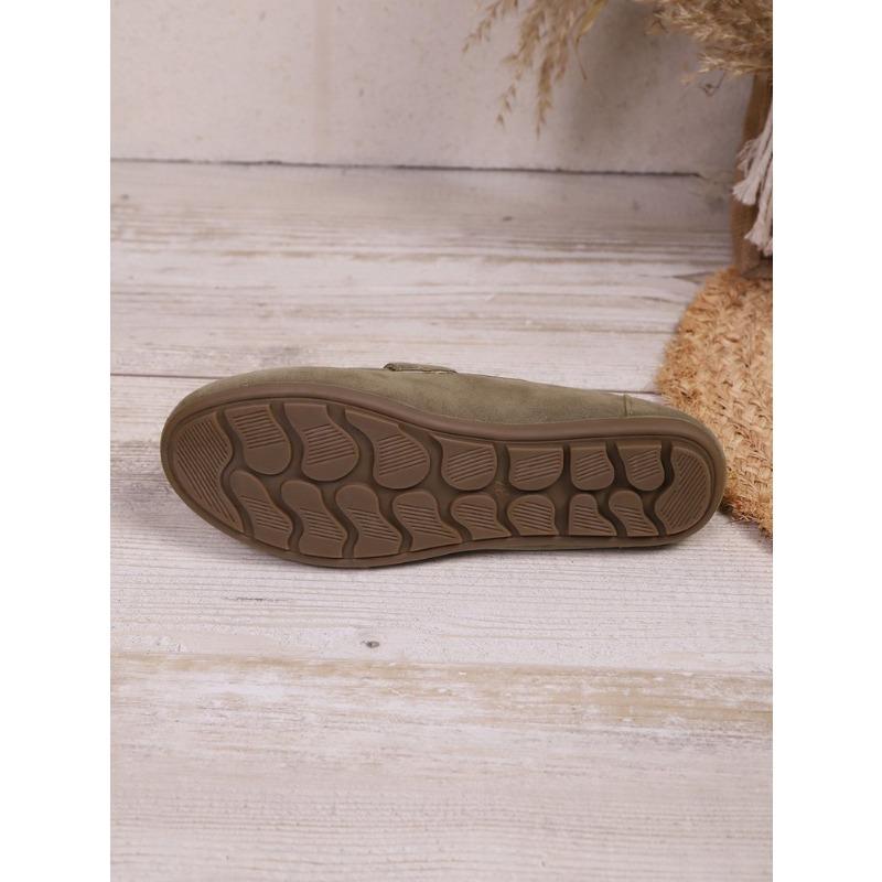 Damen Übergröße Quasten Einfarbig Flache Slipper Neue Herbst Leichte Bequeme Slip-On Schuhe