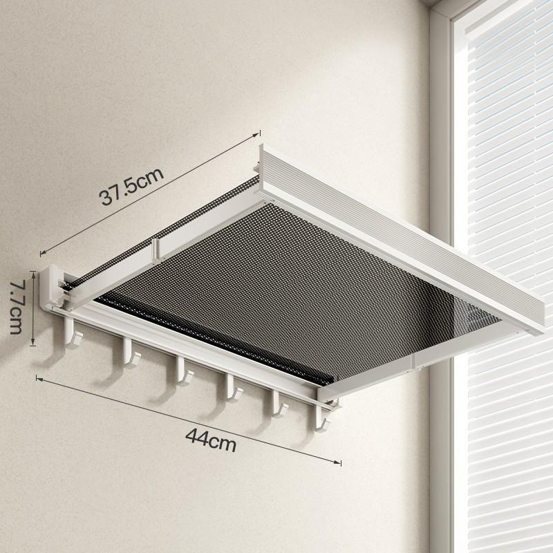 Bathroom Folding Retractable Storage Rack, No-drill Towel and Bath Towel Storage, Invisible Hanging Rack for Convenience