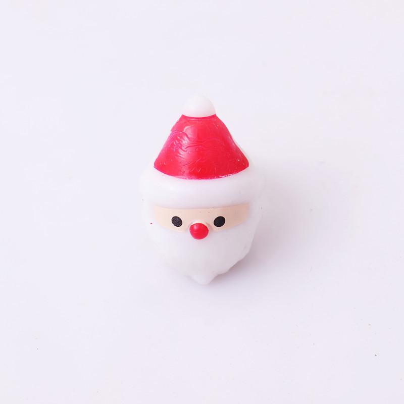 Colorful Glow In The Dark Christmas Cartoon Soft Rubber Rings For Kids Parties