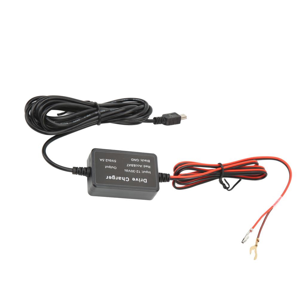 Dashcam Hårdkopplingssats MINI USB-adapter 12V‑30V till 5V Säker för Backspegelkamera GPS-navigator