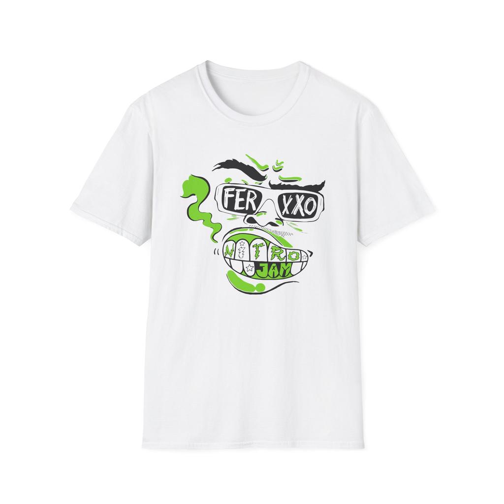 Ferxxo Nitro Jam Graphic T Shirt Unisex Unisex Cartoon Print Cotton Short Sleeve Oversized Casual Reggaeton Streetwear Tops