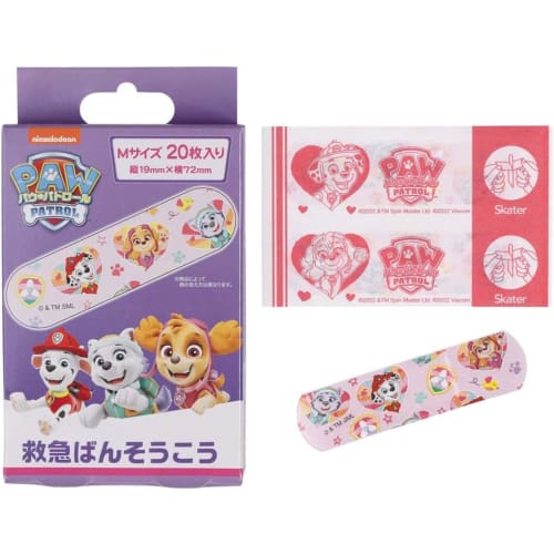 Skater First Aid Bandage Paw Patrol Rescue M Size 40 Pieces (20 Pieces X 2 Sets) Bandage Made In Japan QQB1-A