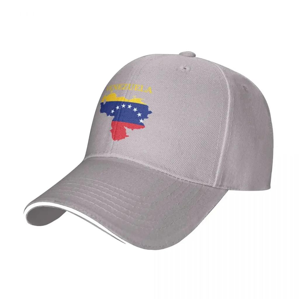 Venezuela-Kartenflaggen-Baseballkappe, Hip-Hop-Stil, venezolanische Sandwich-Mütze, Unisex, verstellbare Kopfbedeckung, Trainingsmütze