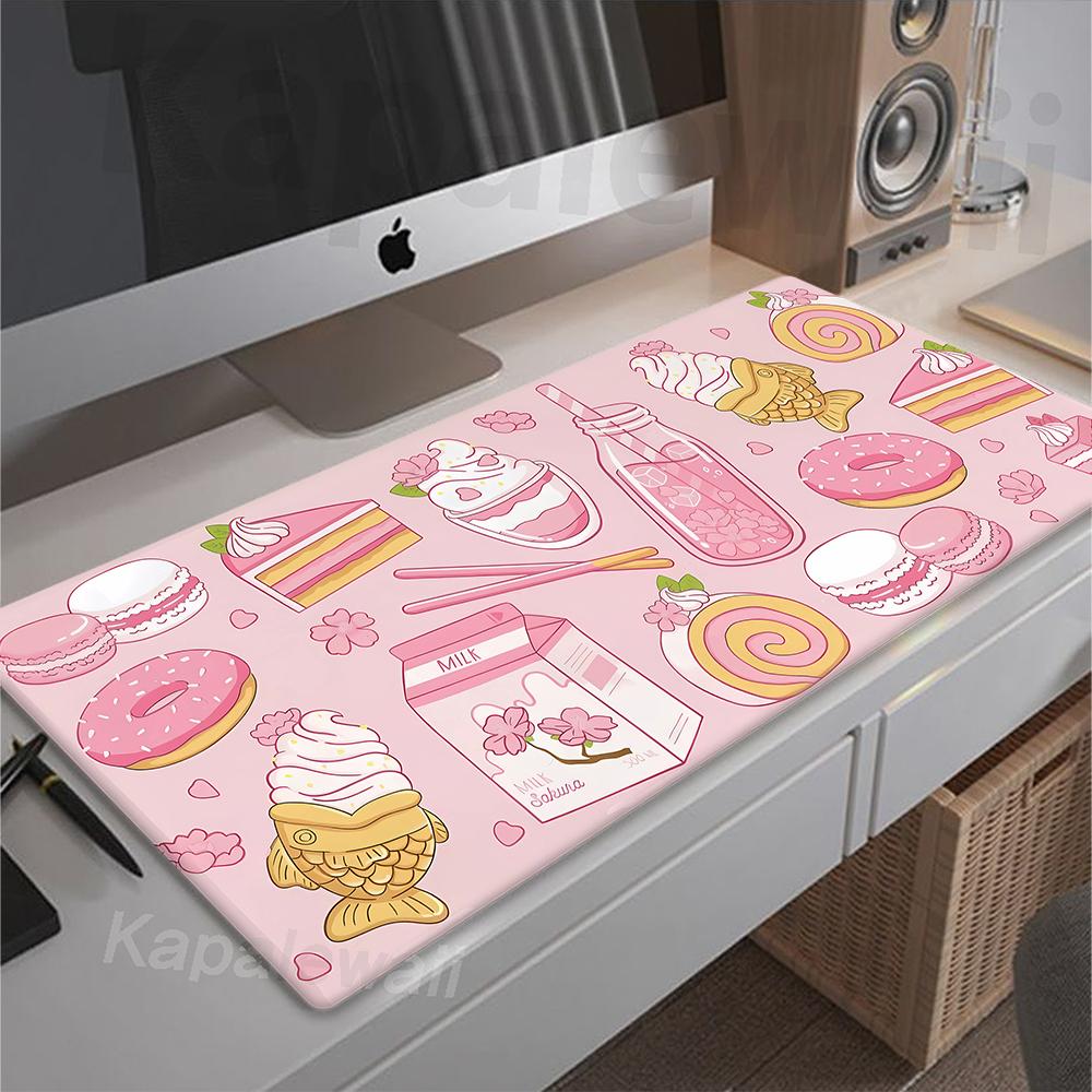 Kawaii Cute Mouse Pad Gamer Mousepad Large Keyboard Pads Deskmat Game Mouse Mat Gaming Table Carpet XXL Pink Carpet xmm
