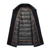 Mid-length Cashmere Coat Men's Business Lapel Down Liner Windbreaker Thickened Warm Winter Dad Woolen Coat