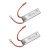 2PCS RC Airplane Lithium Battery 7.4v 600mah RC Airplane Replacement Batteries for WLtoys XK A280