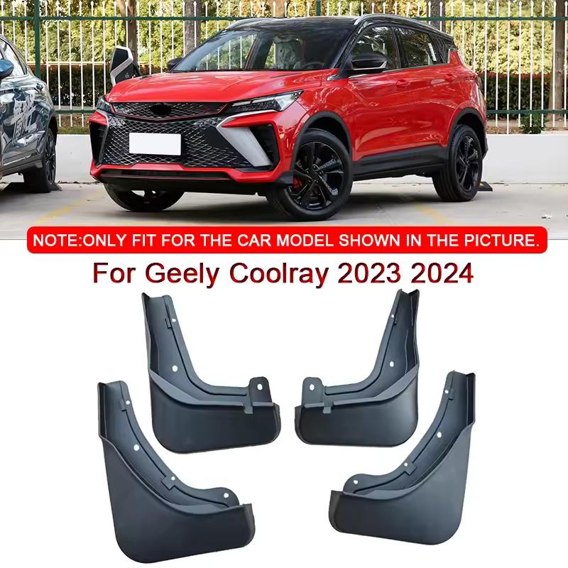 For GEELY COOLRAY 2023 2024 Mud Flaps Splash Guard Mudguards MudFlaps Front Rear Fender Auto Styling Car
