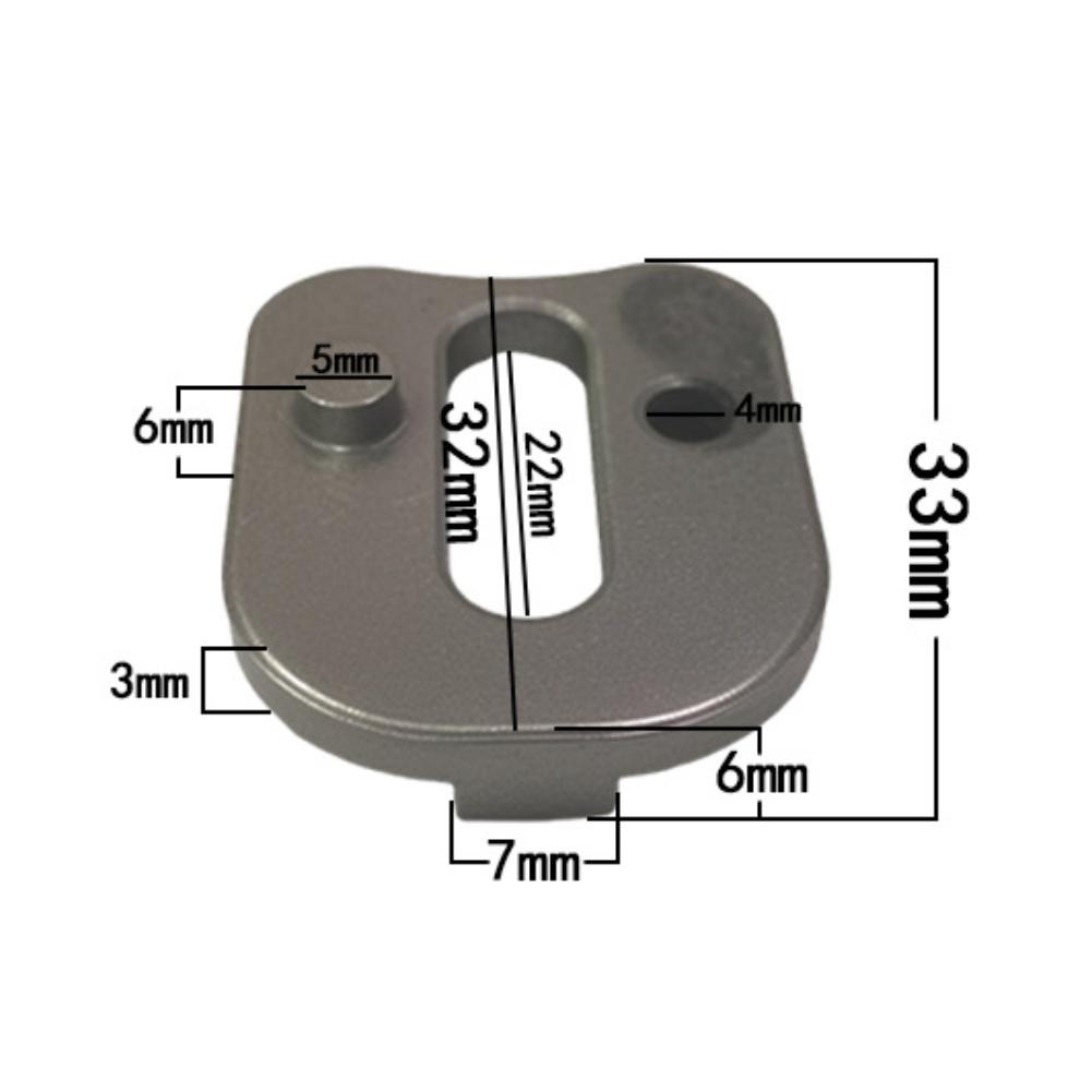 Chain Regulator Adjuster Block For 10 12 16 Inch Electric Chainsaws Made Of Lightweight Aluminum Alloy Gray 3.3x3.2cm
