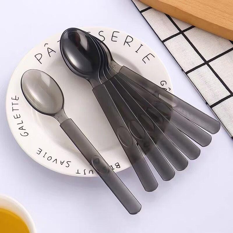 ZISIZ Individually Wrapped Plastic Dessert Spoons