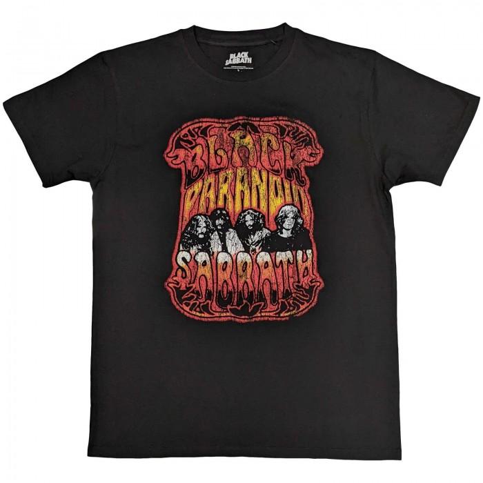 T-shirt in cotone Paranoid Pysch unisex adulto Black Sabbath