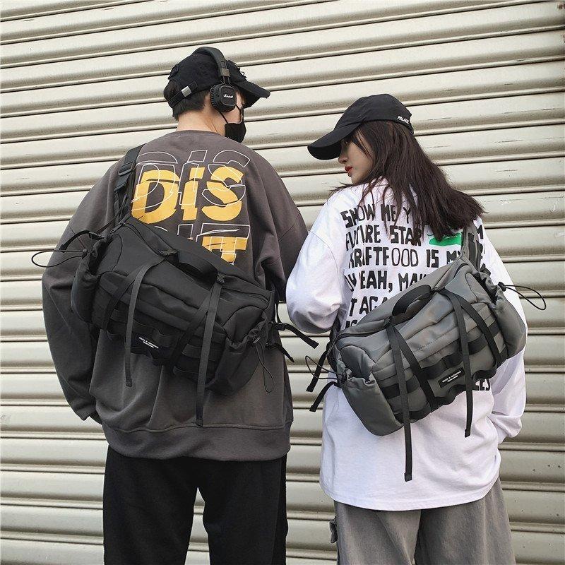 Trendy New Tooling Men's Shoulder Bag Outdoor Backpack Fashionable Women's Messenger Bag