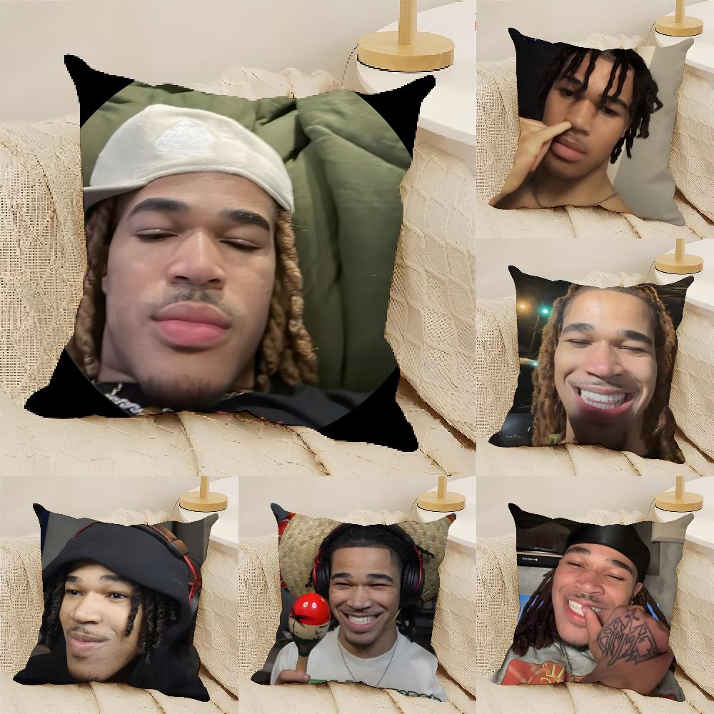 Plaqueboymax meme Pillow Case Natural Linen DoubleSided Printing Sofa Home Decor Cushion Cover