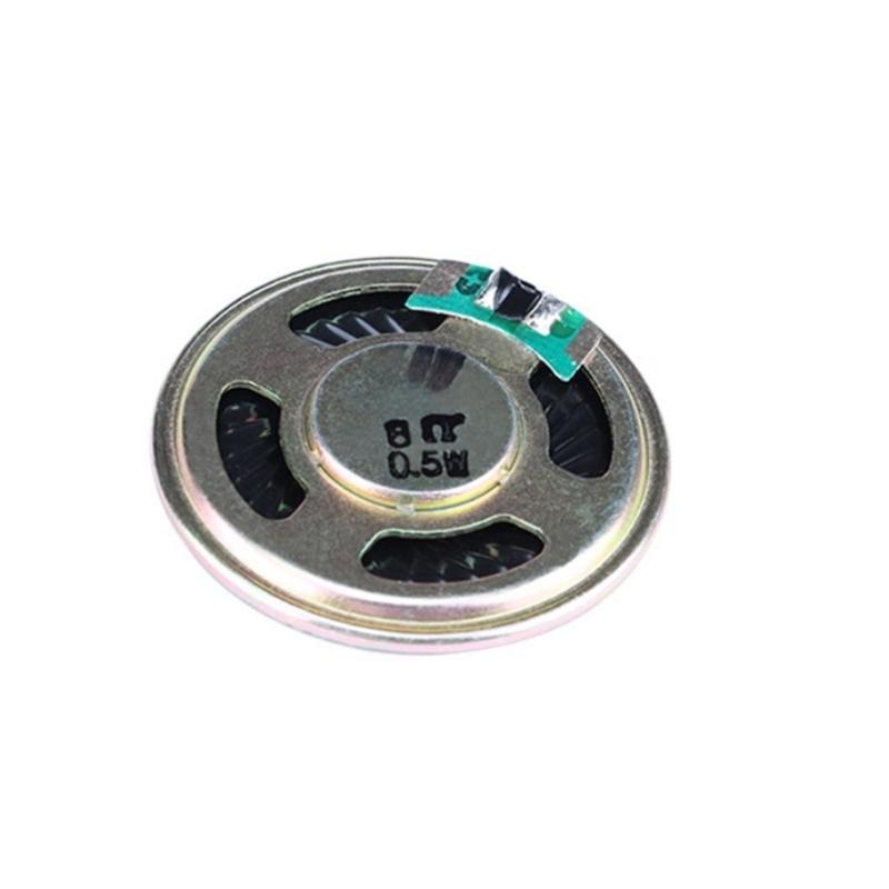 Small 4CM Diameter 8Ohm 0.5W Speaker Metal Construction Perfectly For Space Saving Auditory Projects