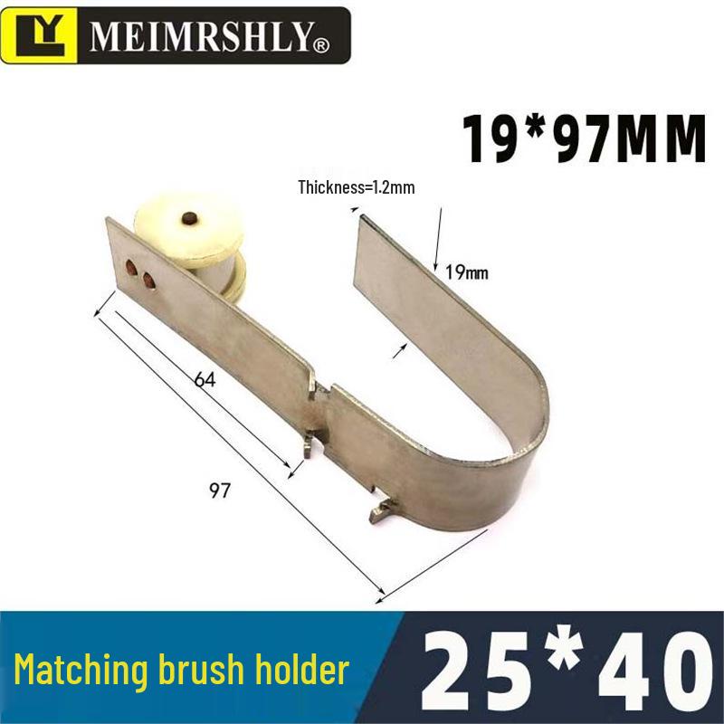 Stainless Steel Constant Force Spring Clip for YZR Generator Carbon Brush Holder, 25x32mm