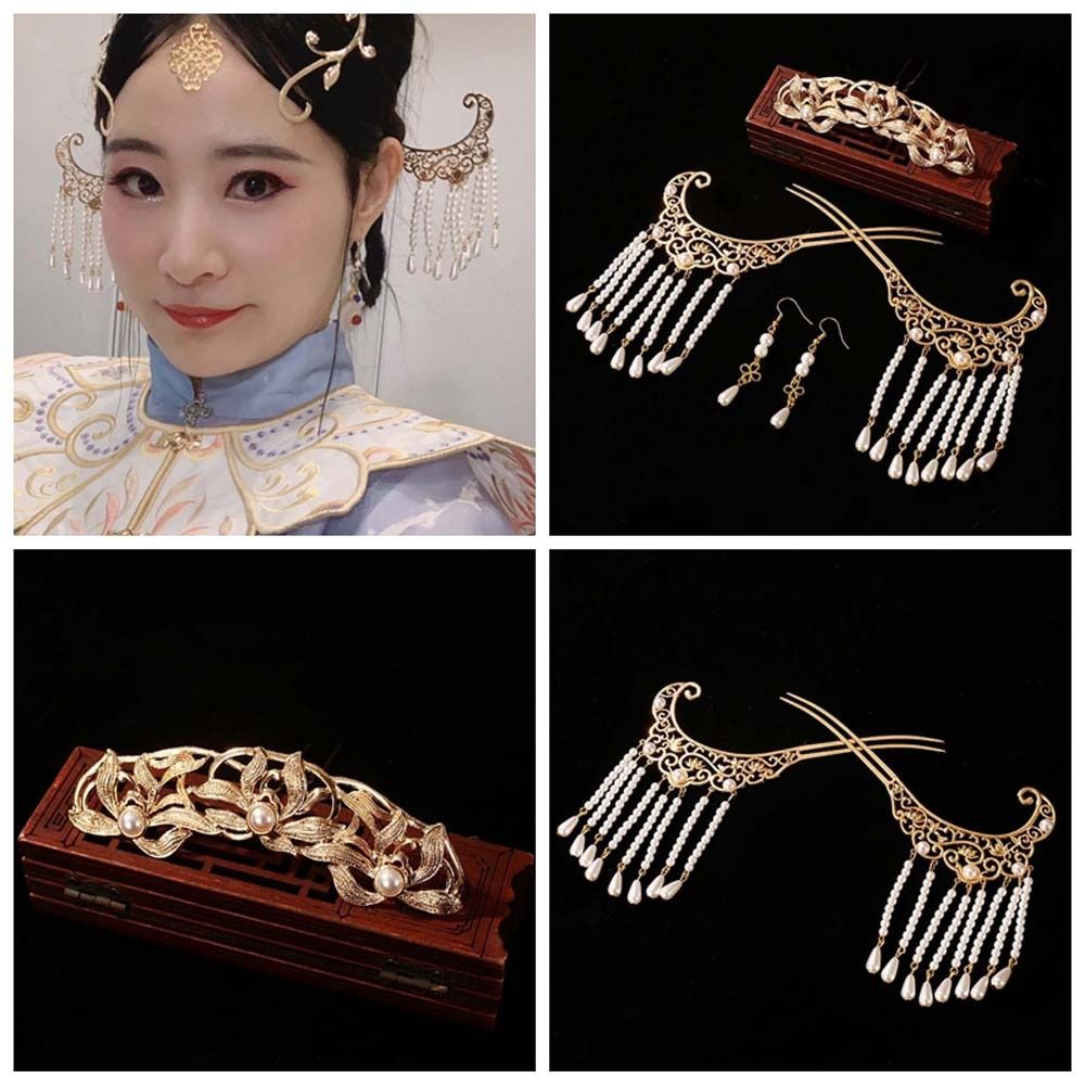 

Набір паличок для волосся Hanfu із квіткою лотоса. Порожня зажимка для волосся в китайському стилі для жінок/дівчат A