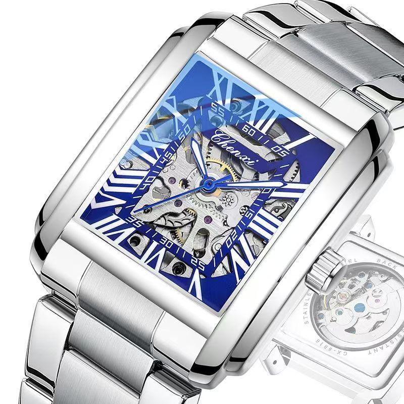 Chenxi Relógio Automático de Ouro de Luxo Masculino Business À Prova d'Água Esqueleto Tourbillon Mecânico de Pulso