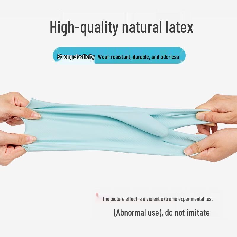 Miaojie Durable Rubber Cleaning Gloves, Large (L), 10 Pairs